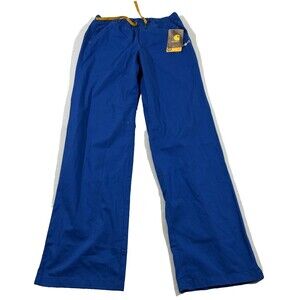 Carhartt Womens Force Royal Blue Boot Cut Scrubs Twill Medical Pant Sz XS NEW